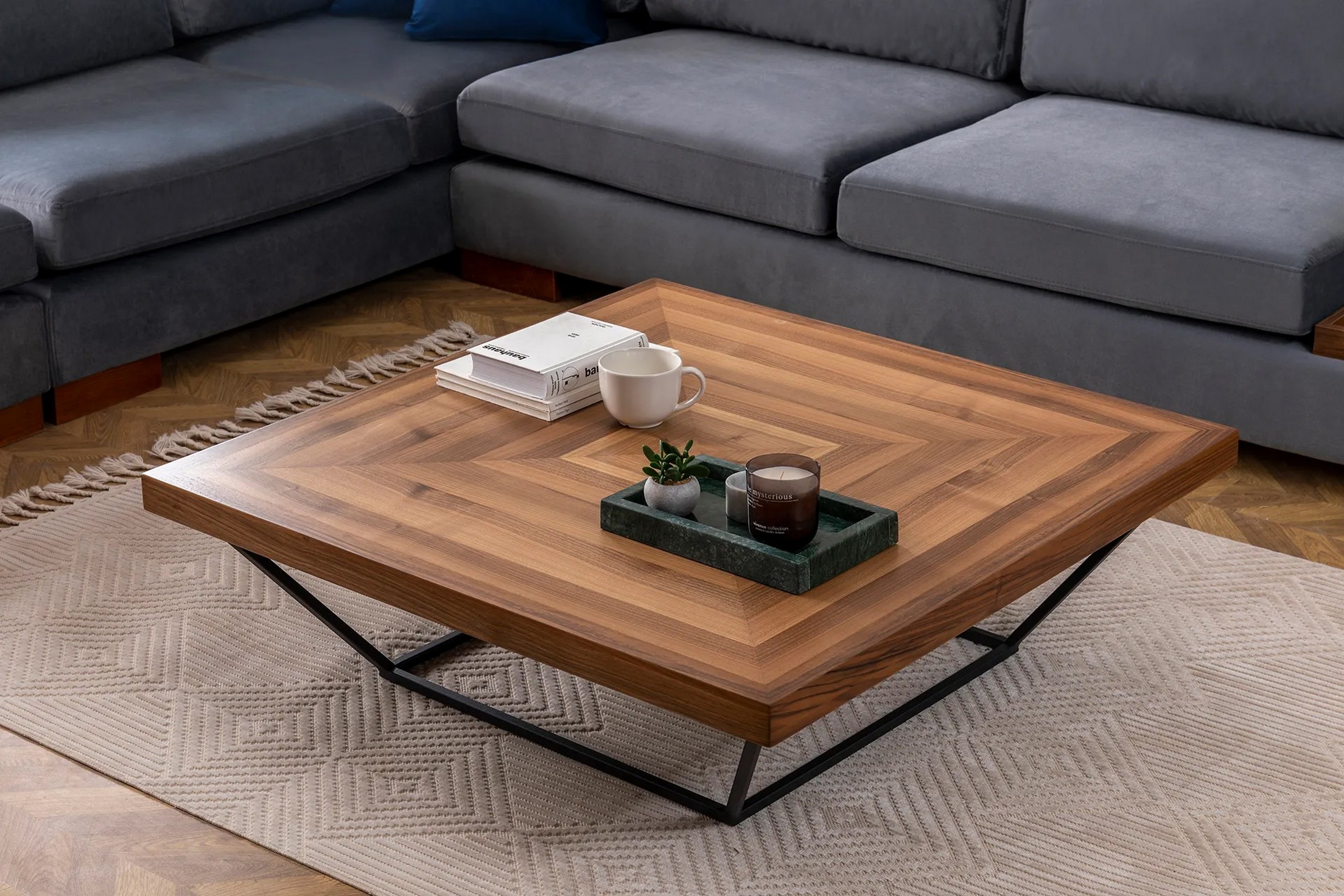 ramba soffbord 100 cm valnöt -