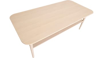 Soffbord Ravik med Hylla 135x65 cm - Vitpigmenterad - Möbler - Vardagsrum - Soffbord & vardagsrumsbord - Soffbord