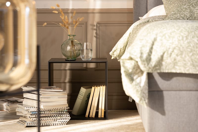 Ribbon Soffbord 90 cm med Förvaring Hylla Natur/Grå - VOX - Möbler - Vardagsrum - Soffbord & vardagsrumsbord - Soffbord