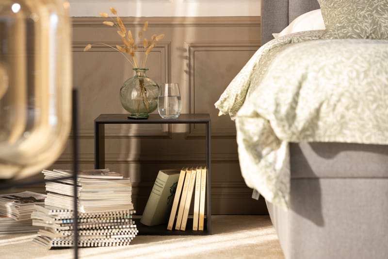 RIBBON Soffbord 90 cm med Förvaring Hylla Natur/Grå - Möbler - Vardagsrum - Soffbord & vardagsrumsbord - Soffbord