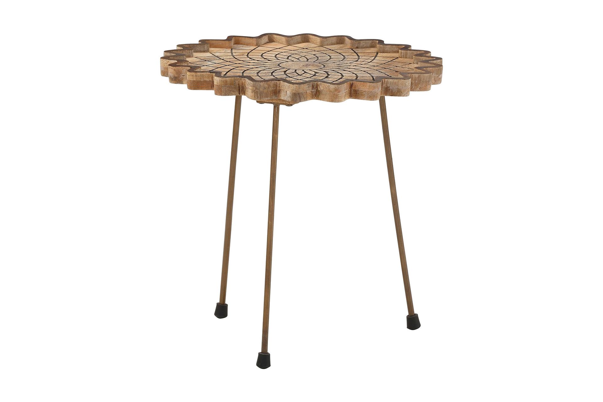 rigarda soffbord 40 cm runt mangoträ/natur -