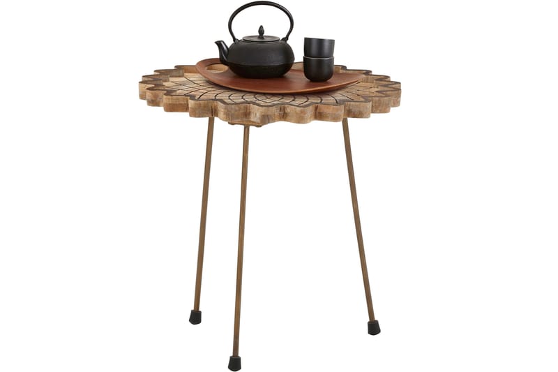 RIGARDA Soffbord 40 cm Runt Mangoträ/Natur - Möbler - Vardagsrum - Soffbord & vardagsrumsbord - Soffbord