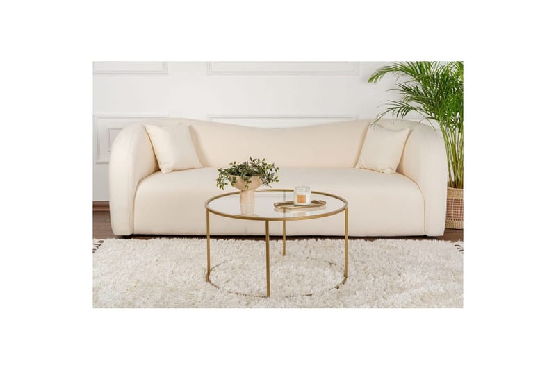 Soffbord Rikiya Guldtransparent - Guldtransparent - Möbler - Vardagsrum - Soffbord & vardagsrumsbord - Soffbord