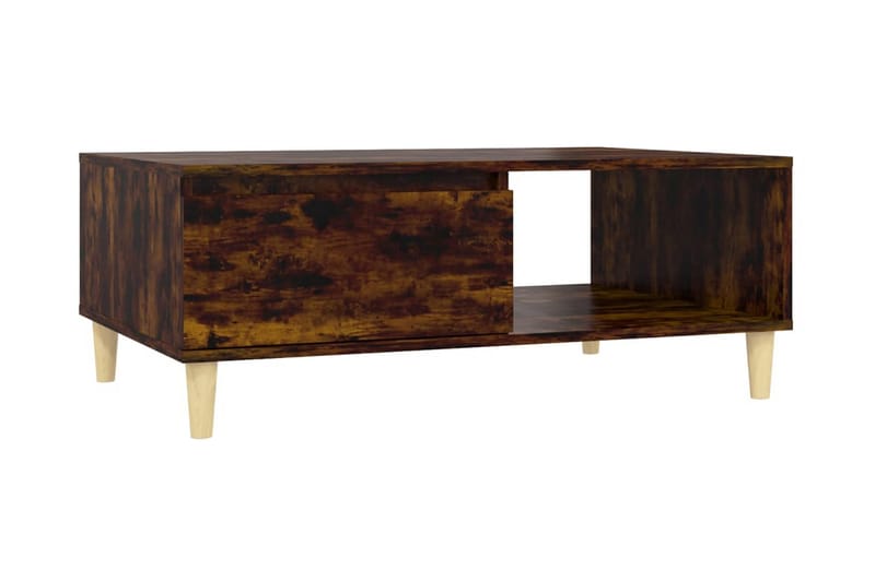 Soffbord rökfärgad ek 90x60x35 cm spånskiva - Brun - Möbler - Vardagsrum - Soffbord & vardagsrumsbord - Soffbord