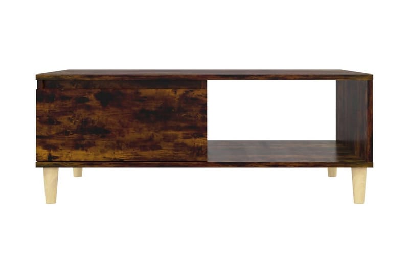 Soffbord rökfärgad ek 90x60x35 cm spånskiva - Brun - Soffbord - Bord