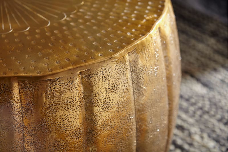 ROUECHE Soffbord 60 cm Runt Guld - Möbler - Vardagsrum - Soffbord & vardagsrumsbord - Soffbord