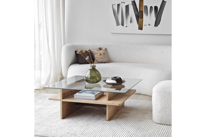 Soffbord Rubby Fyrkant Sudamal / Transparent - Sudamal / Transparent - Möbler - Vardagsrum - Soffbord & vardagsrumsbord - Soffbord