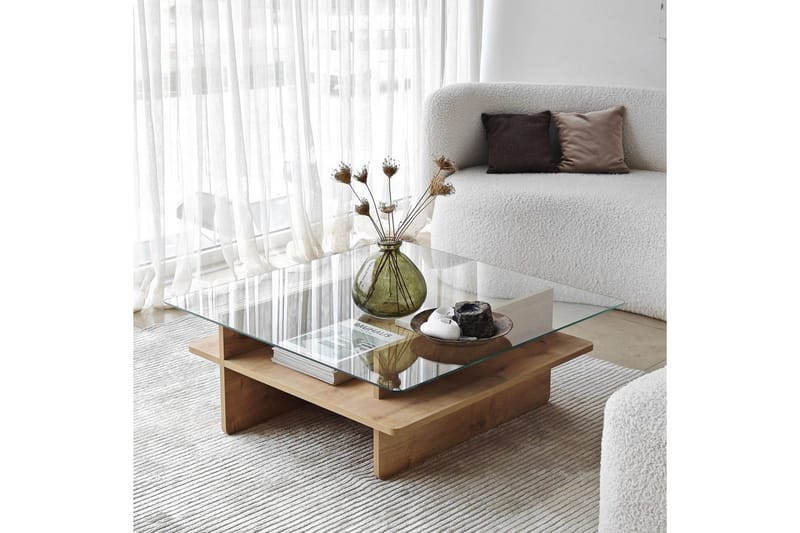 Soffbord Rubby Fyrkant Sudamal / Transparent - Sudamal / Transparent - Möbler - Vardagsrum - Soffbord & vardagsrumsbord - Soffbord