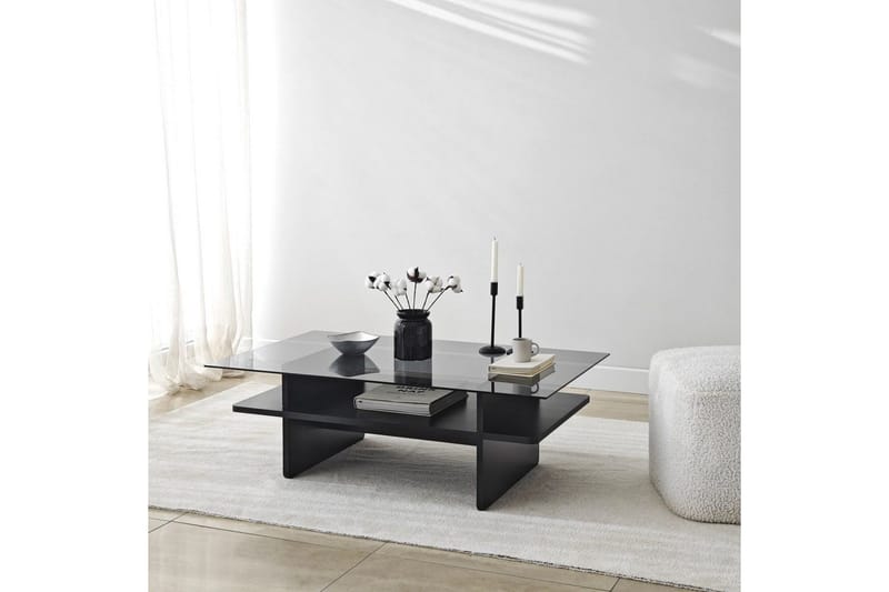 Soffbord Rubby Rektangel Svart / Rök - Svart / Rök - Möbler - Vardagsrum - Soffbord & vardagsrumsbord - Soffbord