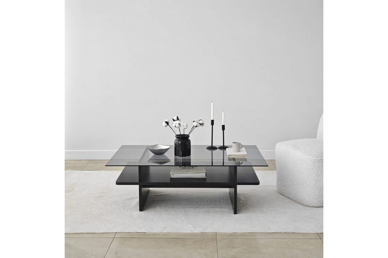 Soffbord Rubby Rektangel Svart / Rök - Svart / Rök - Möbler - Vardagsrum - Soffbord & vardagsrumsbord - Soffbord