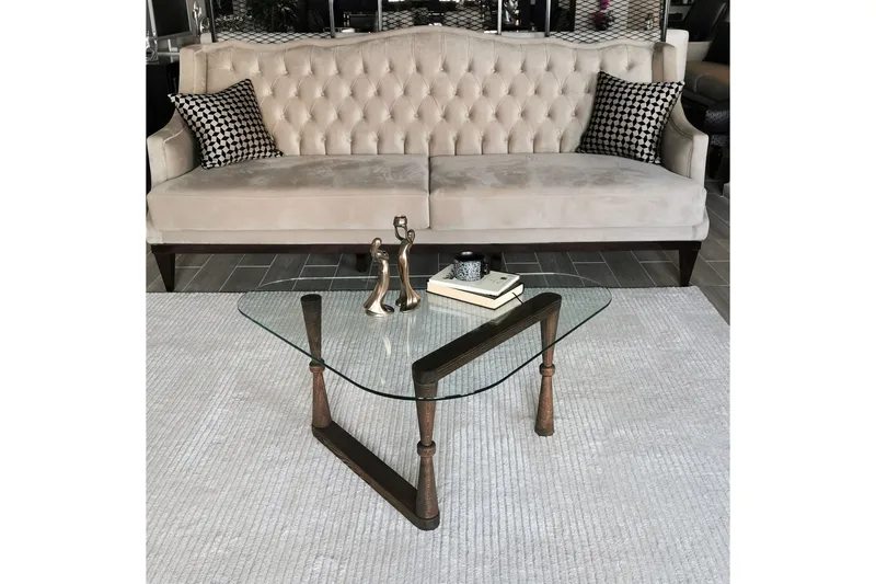 Sabani Soffbord 96 cm Trekantig - Valnötsbrun - Möbler - Vardagsrum - Soffbord & vardagsrumsbord - Soffbord