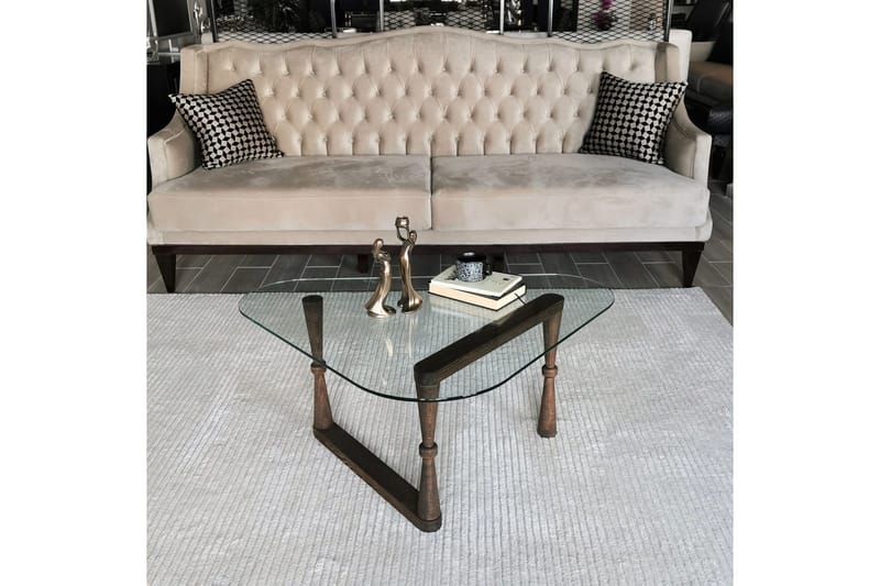 Sabani Soffbord 96 cm Trekantig - Valnötsbrun - Möbler - Vardagsrum - Soffbord & vardagsrumsbord - Soffbord