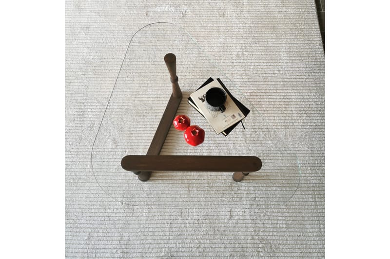 Sabani Soffbord 96 cm Trekantig - Valnötsbrun - Möbler - Vardagsrum - Soffbord & vardagsrumsbord - Soffbord