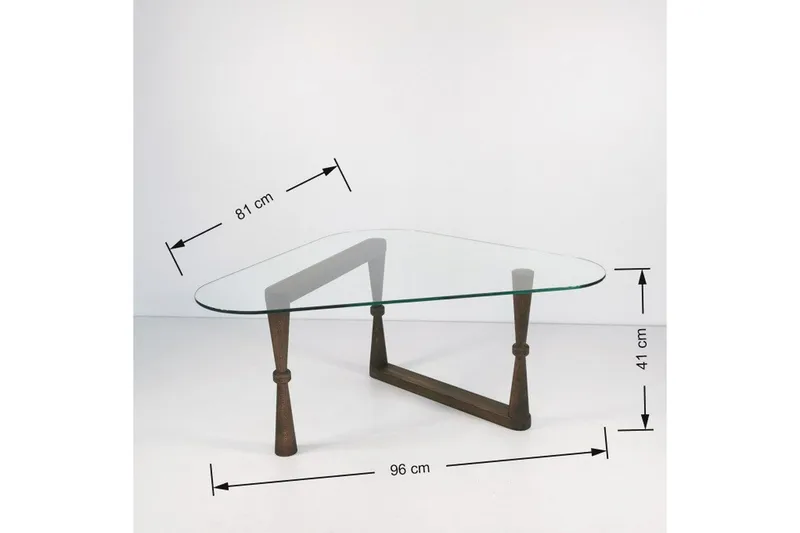 Sabani Soffbord 96 cm Trekantig - Valnötsbrun - Möbler - Vardagsrum - Soffbord & vardagsrumsbord - Soffbord