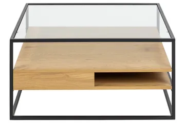 Sakila Soffbord 80x80 cm - Transparent - Möbler - Vardagsrum - Soffbord & vardagsrumsbord - Soffbord