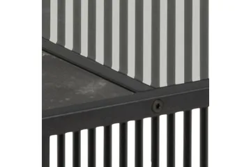Saklani Kvadratiskt Soffbord 80x80 cm i Metall med Glasskiva - Svart - Möbler - Vardagsrum - Soffbord & vardagsrumsbord - Soffbord