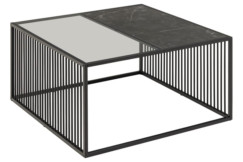 Saklani Soffbord 80x80 cm Svart - Möbler - Vardagsrum - Soffbord & vardagsrumsbord - Soffbord
