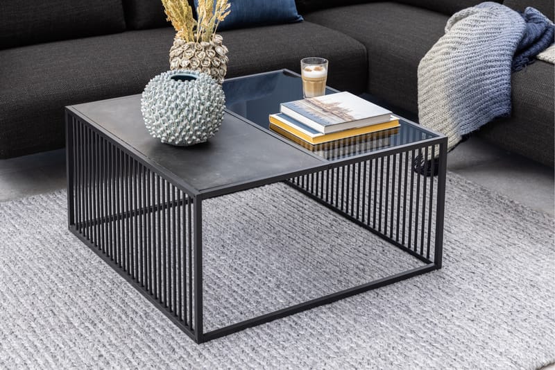 Saklani Soffbord 80x80 cm Svart - Möbler - Vardagsrum - Soffbord & vardagsrumsbord - Soffbord