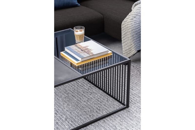 Saklani Soffbord 80x80 cm Svart - Möbler - Vardagsrum - Soffbord & vardagsrumsbord - Soffbord