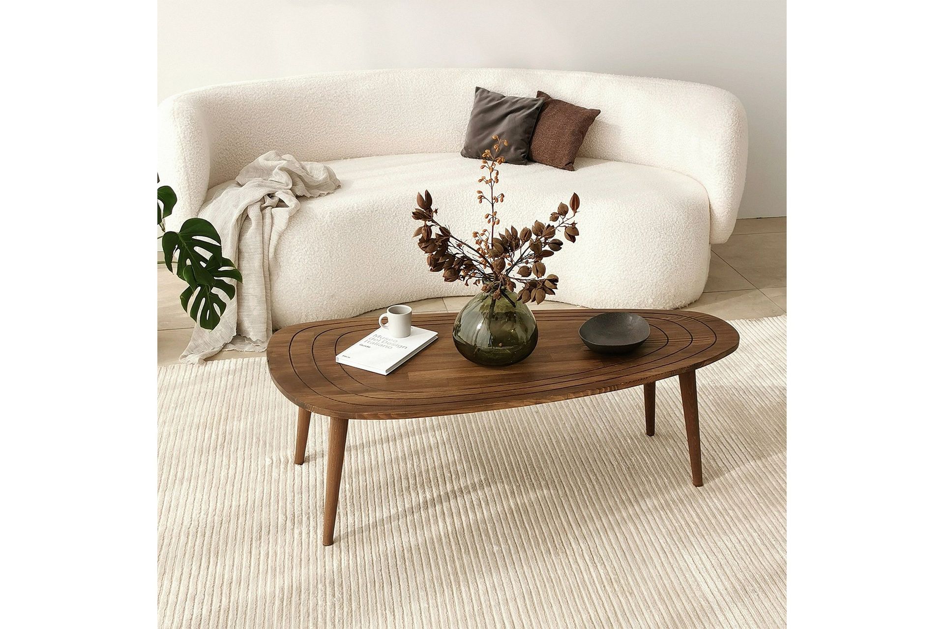 Saldus Soffbord 115 cm - Valn&ouml;t