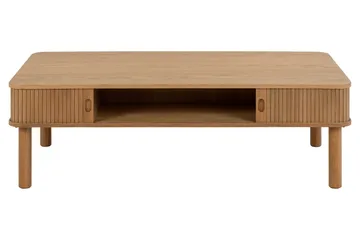 Samay 130x70 cm Rektangulärt Soffbord med Förvaring i Trä - Beige - Möbler - Vardagsrum - Soffbord & vardagsrumsbord - Soffbord
