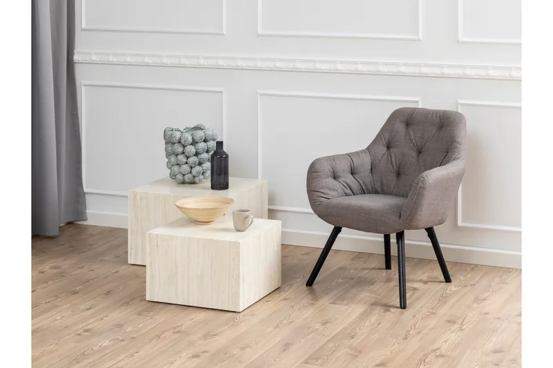 Samon Kvadratiskt Soffbord 58 cm i Sten - Beige - Möbler - Vardagsrum - Soffbord & vardagsrumsbord - Satsbord