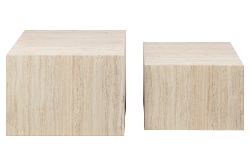 Samon Soffbord 58x58 cm - Beige - Möbler - Vardagsrum - Soffbord & vardagsrumsbord - Satsbord