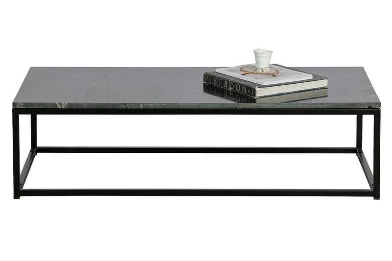 SANJAYA Soffbord 120 cm Marmor/Svart - Möbler - Vardagsrum - Soffbord & vardagsrumsbord - Soffbord