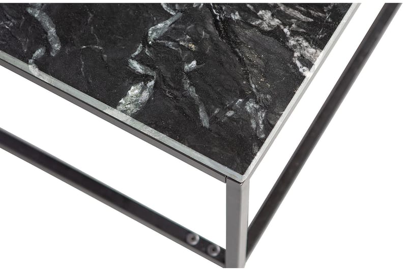 SANJAYA Soffbord 120 cm Marmor/Svart - Möbler - Vardagsrum - Soffbord & vardagsrumsbord - Soffbord