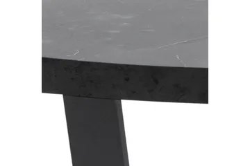 Sansi 77 cm Runt Soffbord i Trä med Marmormönster - Svart - Möbler - Vardagsrum - Soffbord & vardagsrumsbord - Soffbord