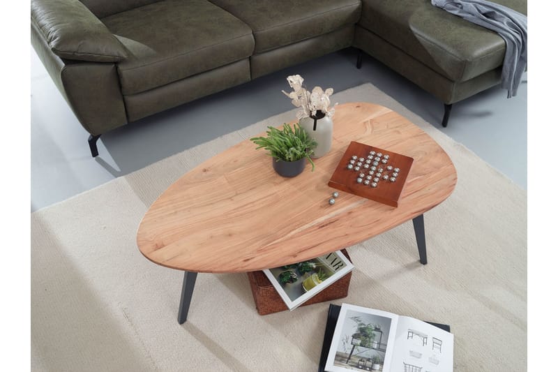 SENECA Soffbord 110 cm Brun/Svart - Möbler - Vardagsrum - Soffbord & vardagsrumsbord - Soffbord