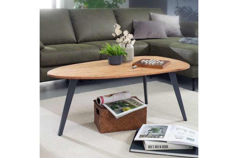SENECA Soffbord 110 cm Brun/Svart - Möbler - Vardagsrum - Soffbord & vardagsrumsbord - Soffbord