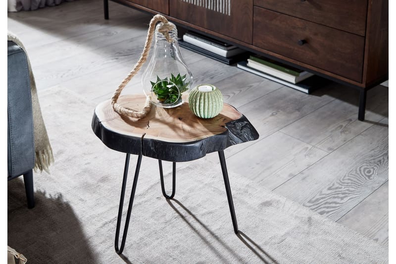 SENECA Soffbord 40 cm Runt Brun/Svart - Möbler - Vardagsrum - Soffbord & vardagsrumsbord - Soffbord