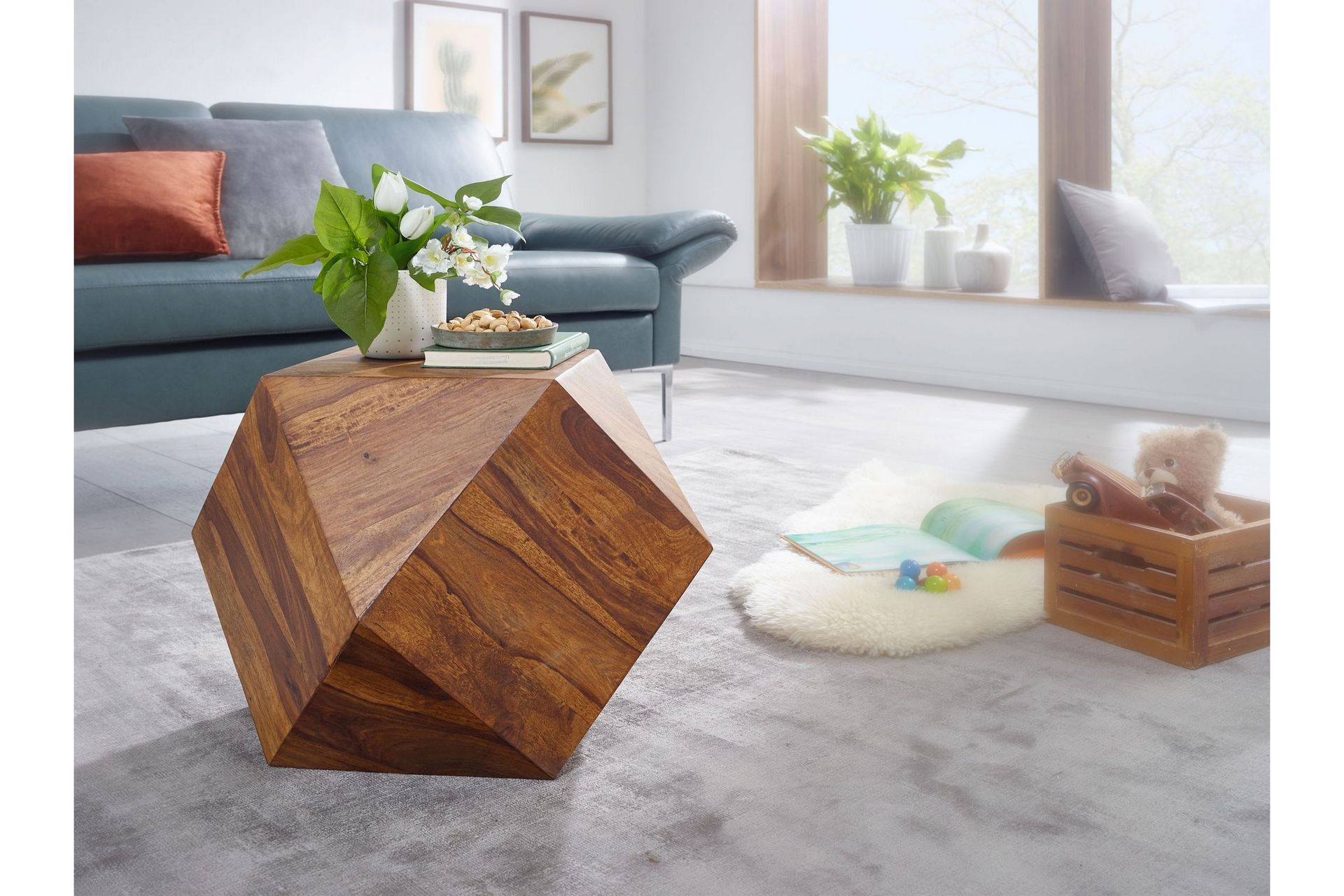 seneca soffbord 57 cm brun -