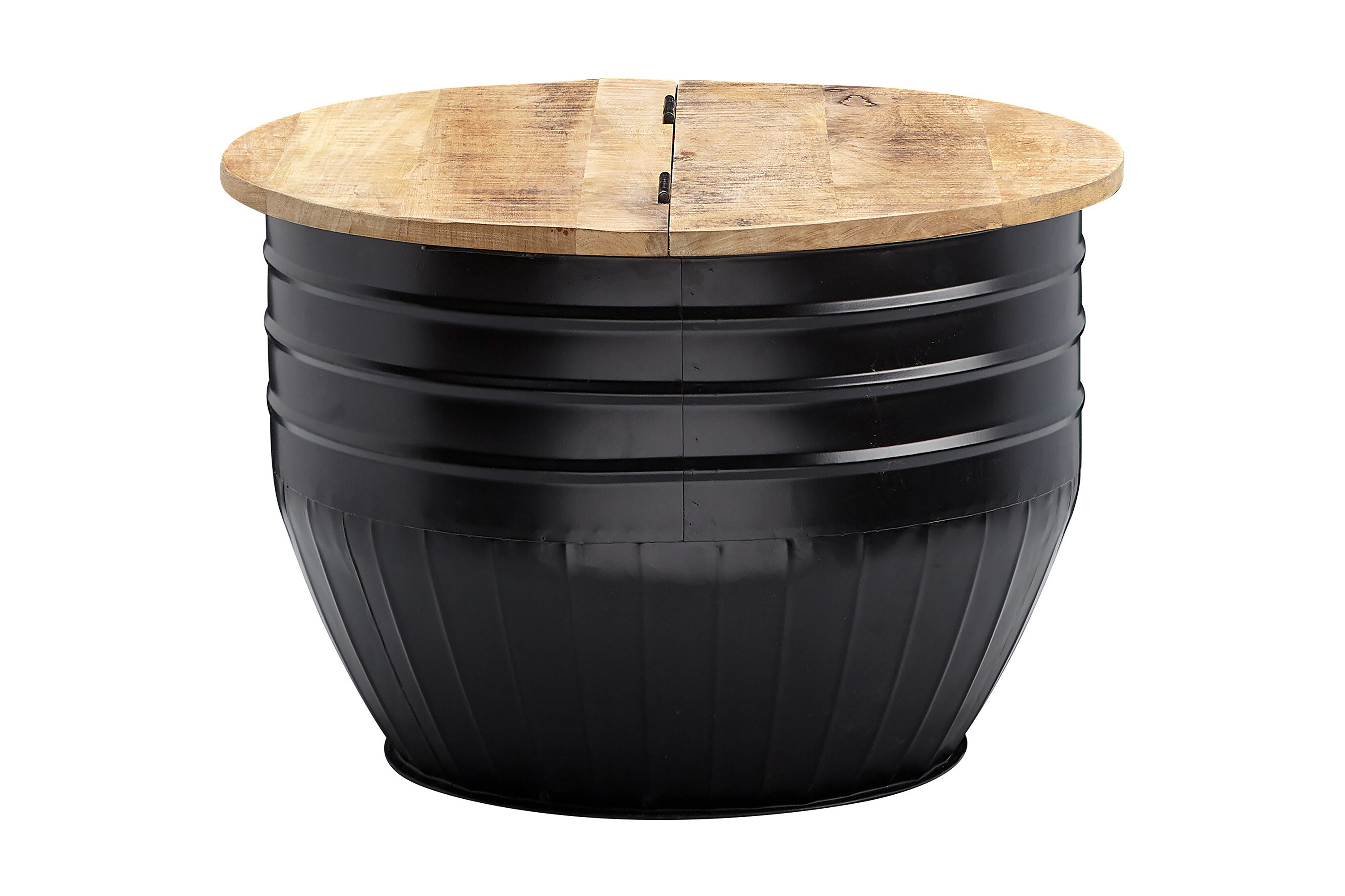 seneca soffbord 60x41 cm runt brun/svart -