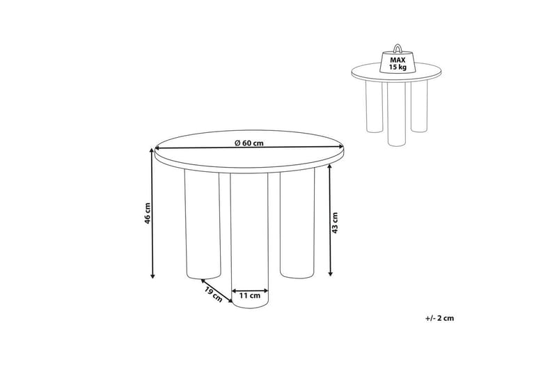 Soffbord Senoia Ljus trä - Ljus trä - Möbler - Vardagsrum - Soffbord & vardagsrumsbord - Soffbord