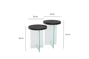 Serenity Soffbord 35 cm - Antracit - Möbler - Vardagsrum - Soffbord & vardagsrumsbord - Satsbord