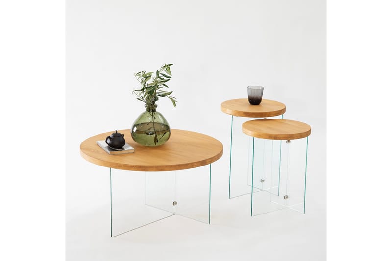 Serenity Soffbord 35 cm - Ek - Möbler - Vardagsrum - Soffbord & vardagsrumsbord - Satsbord