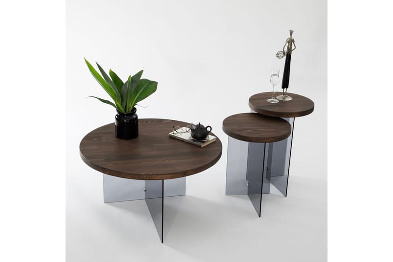 Serenity Soffbord 35 cm - Grå - Möbler - Vardagsrum - Soffbord & vardagsrumsbord - Satsbord