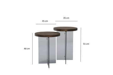 Serenity Soffbord 35 cm - Grå - Möbler - Vardagsrum - Soffbord & vardagsrumsbord - Satsbord