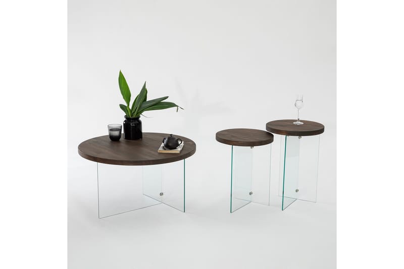 Serenity Soffbord 35 cm - Valnöt - Möbler - Vardagsrum - Soffbord & vardagsrumsbord - Satsbord