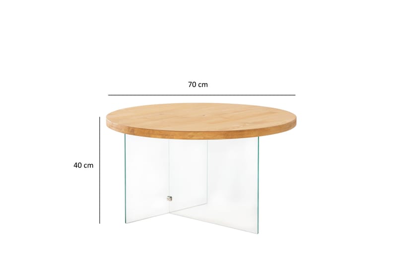 Serenity Soffbord 70 cm - Ek - Möbler - Vardagsrum - Soffbord & vardagsrumsbord - Soffbord