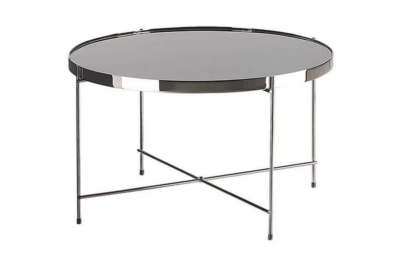 SINIT Soffbord 63 cm Runt Glas/Silver - Möbler - Vardagsrum - Soffbord & vardagsrumsbord - Soffbord