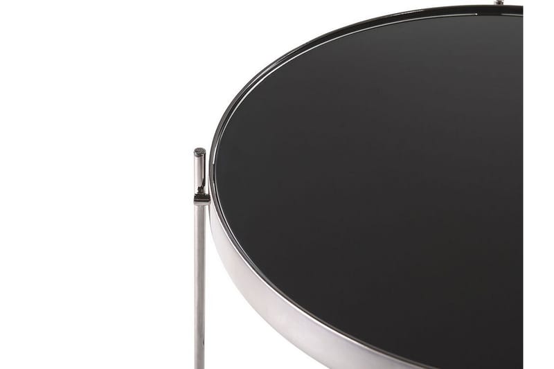 SINIT Soffbord 63 cm Runt Glas/Silver - Möbler - Vardagsrum - Soffbord & vardagsrumsbord - Soffbord