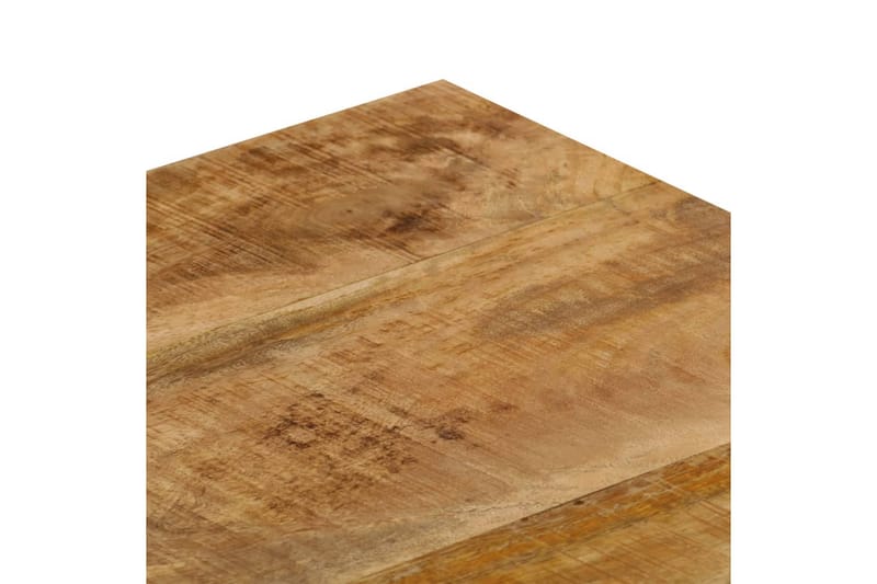 Soffbord 100x50x35 cm massivt mangoträ och stål - Brun - Soffbord - Bord