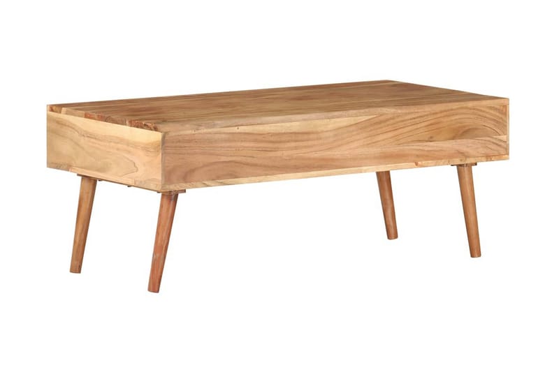 Soffbord 100x50x39 cm massivt akaciaträ - Brun - Möbler - Vardagsrum - Soffbord & vardagsrumsbord - Soffbord