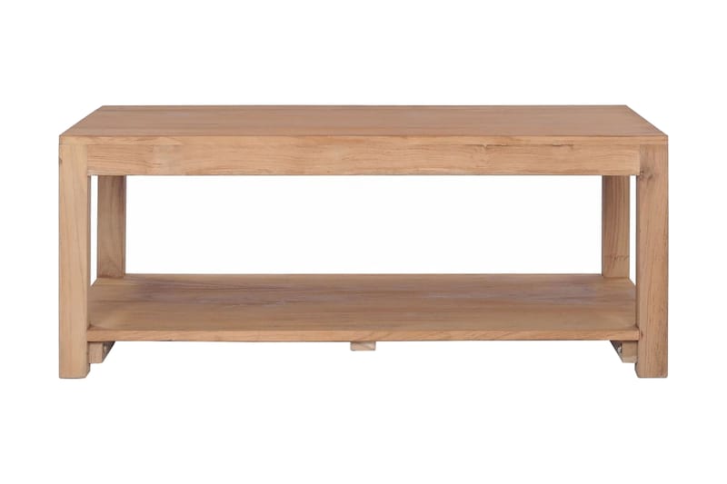 Soffbord 100x50x40 cm massiv teak - Brun - Soffbord - Bord