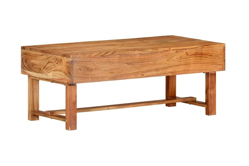 Soffbord 100x50x40 cm massivt akaciaträ - Brun - Möbler - Vardagsrum - Soffbord & vardagsrumsbord - Soffbord