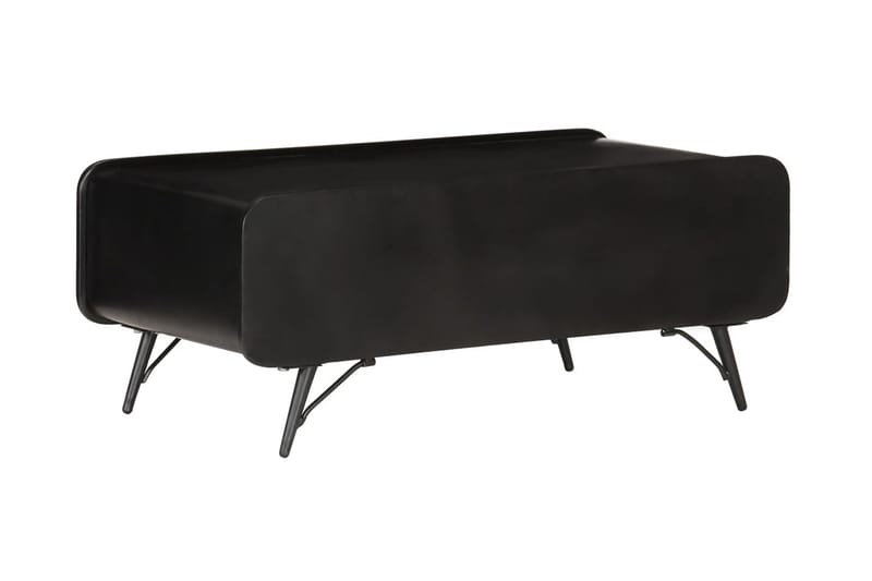 Soffbord 100x50x40 cm massivt mangoträ - Svart - Möbler - Vardagsrum - Soffbord & vardagsrumsbord - Soffbord
