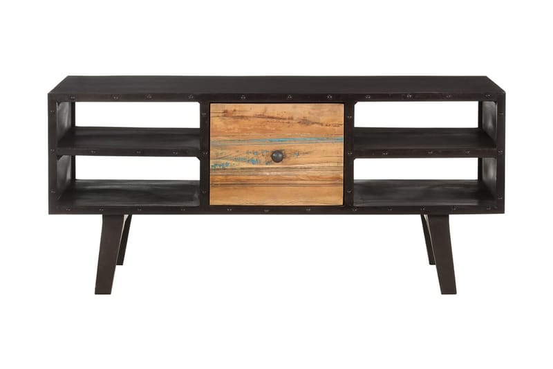 Soffbord 100x50x45 cm massivt återvunnet trä - Svart - Möbler - Vardagsrum - Soffbord & vardagsrumsbord - Soffbord